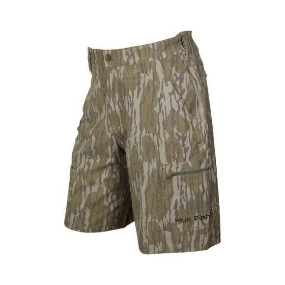 Huk Other - Huk Men's Nxtlvl 10.5" Short Mossy Oak Bottomland Size Small Camo Fishing
